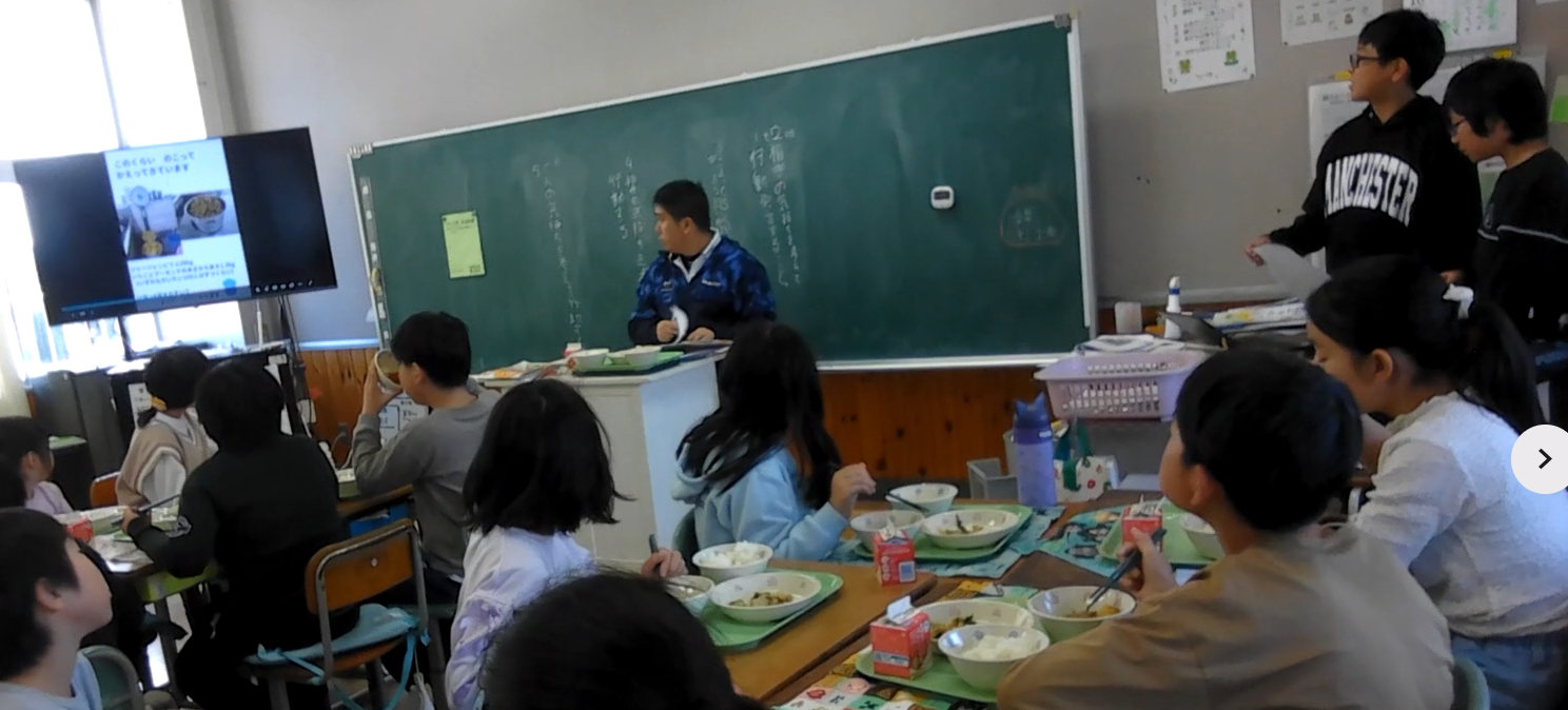 給食委員ワンスプーン運動よびかけ