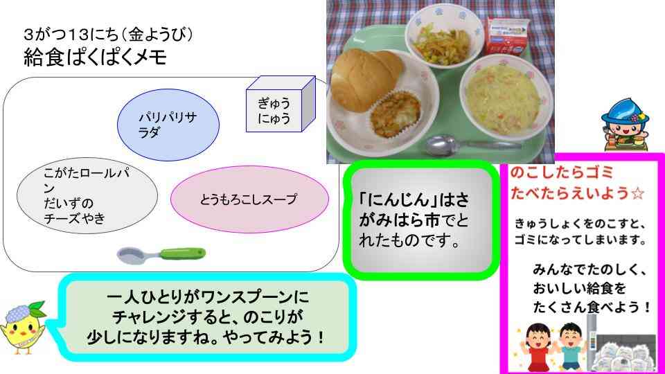 R8年3月2日〜18日給食ぱくぱくメモ   (11)